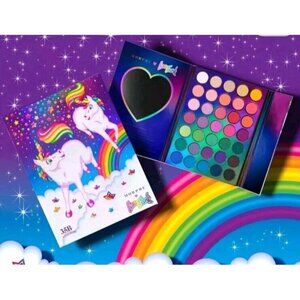 Morphe x Lisa Frank 35B Markie & Celeste Unicorn Eyeshadow Artistry Palette New